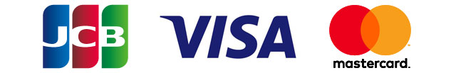 ご利用いただけるカード: JCB / VISA / Mastercard